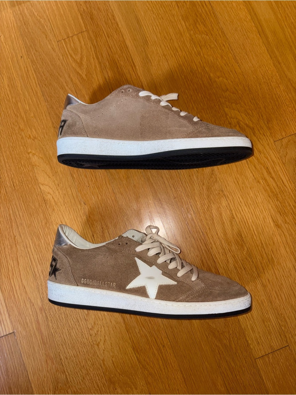 Men's Golden Goose Ball Star Suede Leather Sneakers - Picture 3 of 8